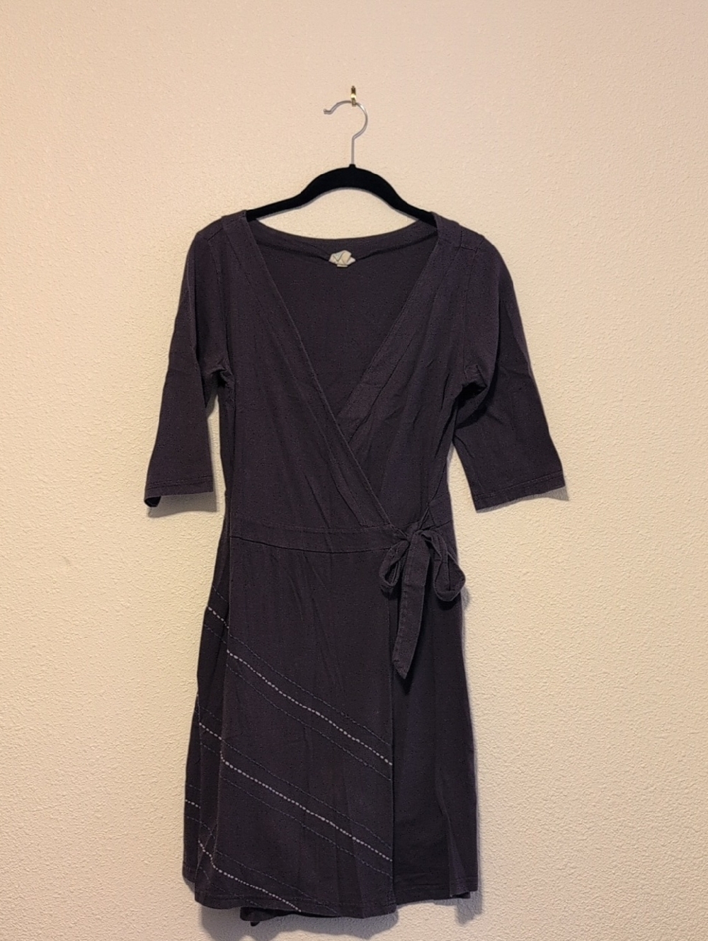 Women's Wrap Dress in Dark Purple